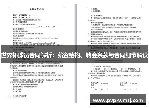 世界杯球员合同解析：薪资结构、转会条款与合同细节解读