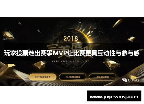 玩家投票选出赛事MVP让比赛更具互动性与参与感